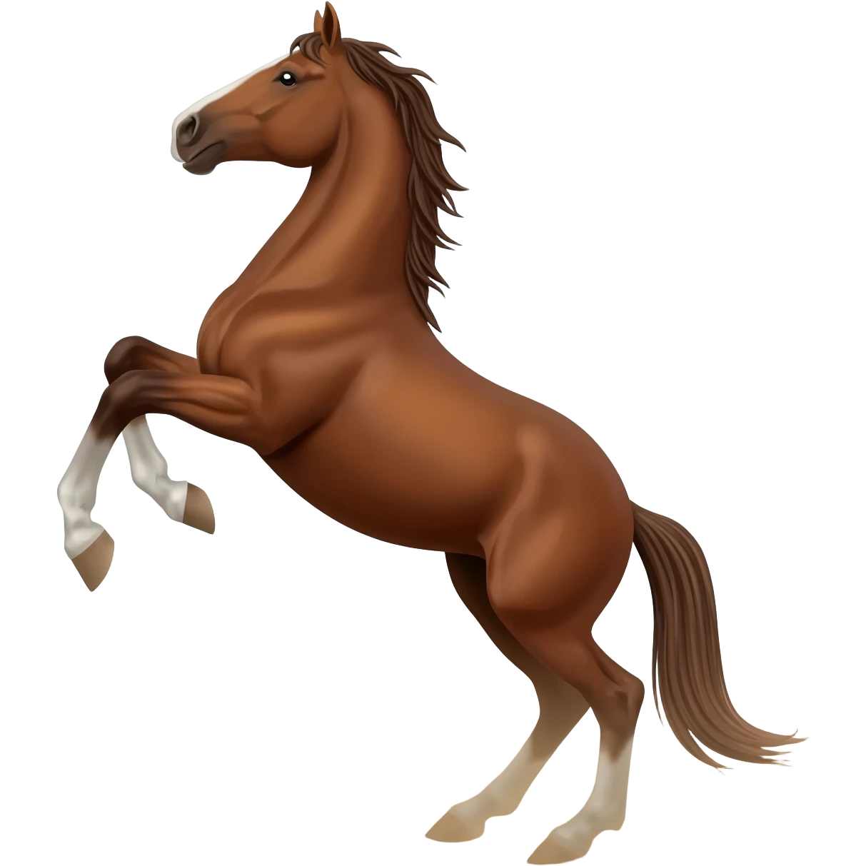 Crazy horse rearing up emoji