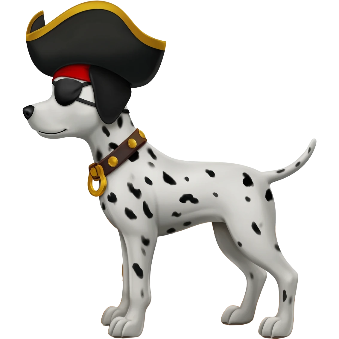 Pirate dalmatian emoji