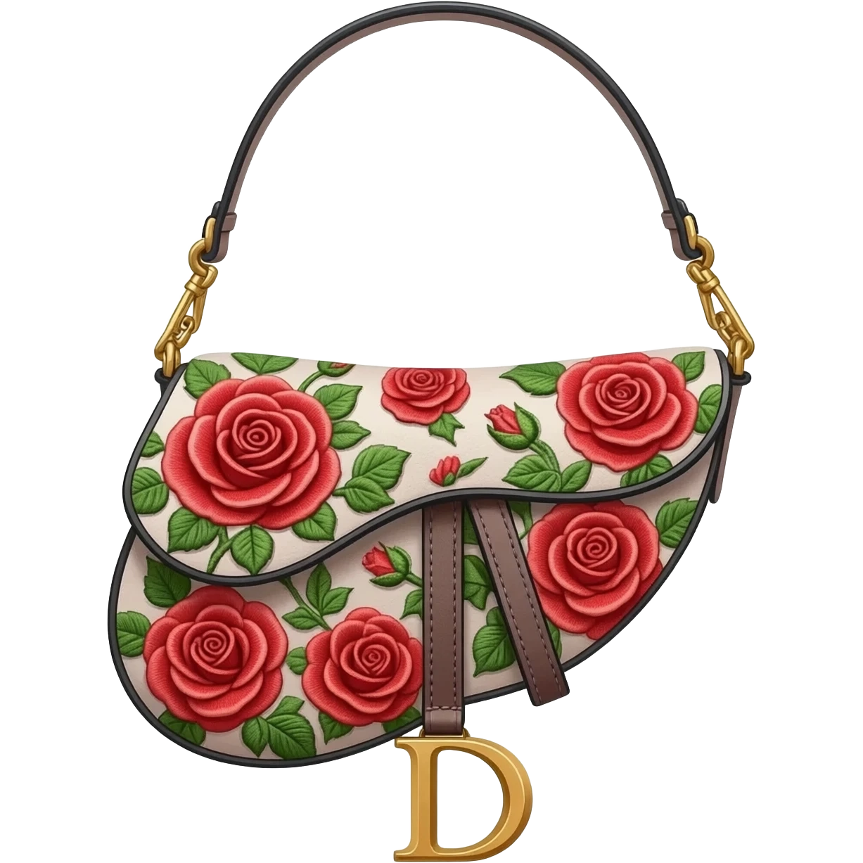 floral dior saddle bag emoji