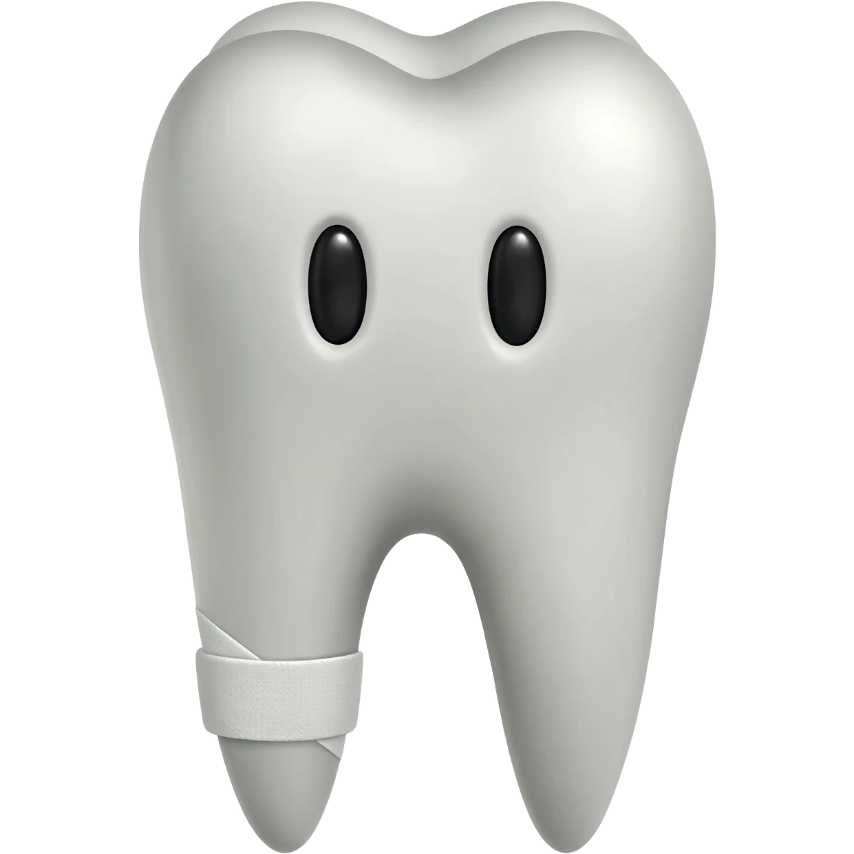 a sad tooth emoji with a bandage on it emoji