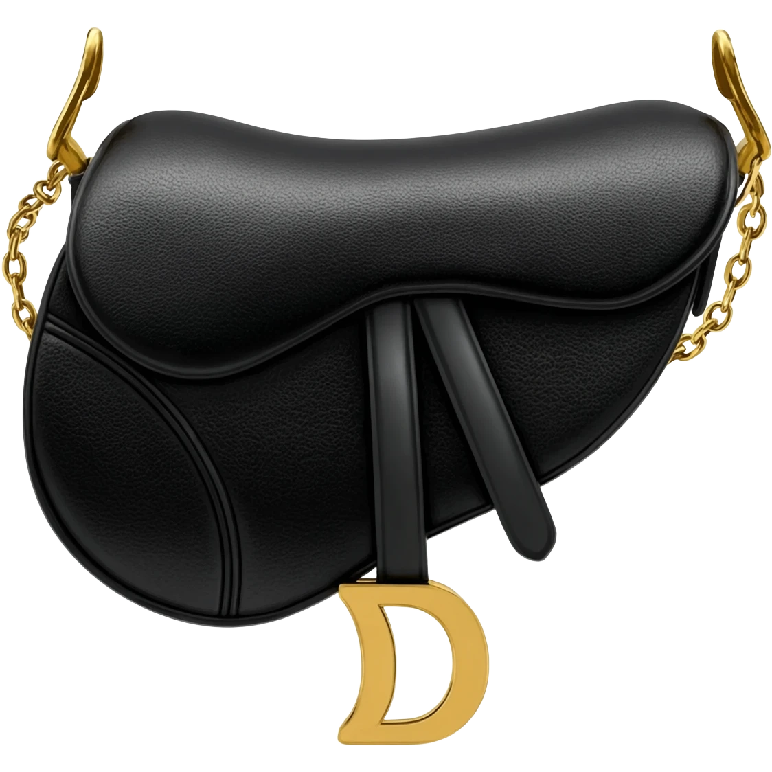 dior black saddle bag emoji