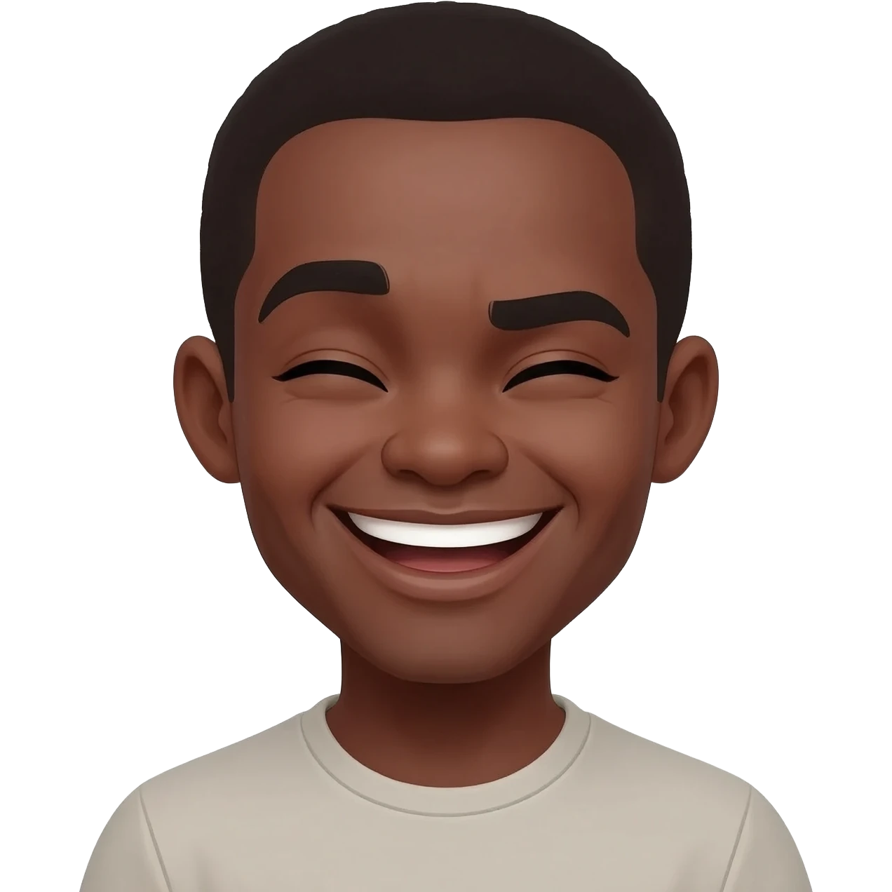 generate a black laughing emoji emoji