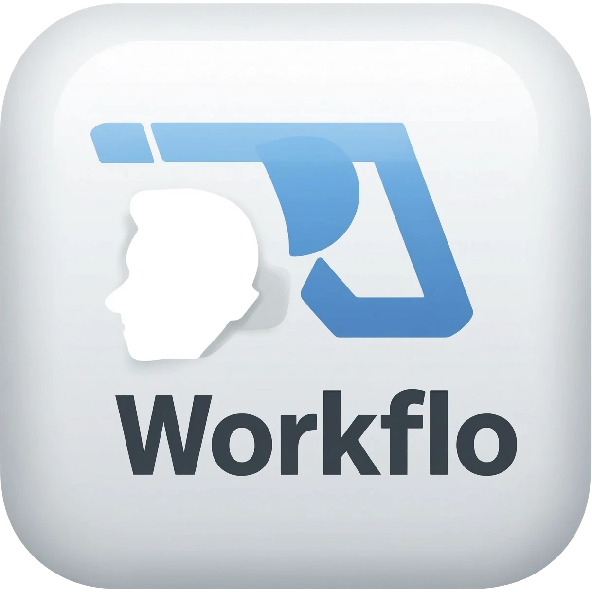 Design a minimalist logo icon for an AI automation agency called "Workflo". emoji