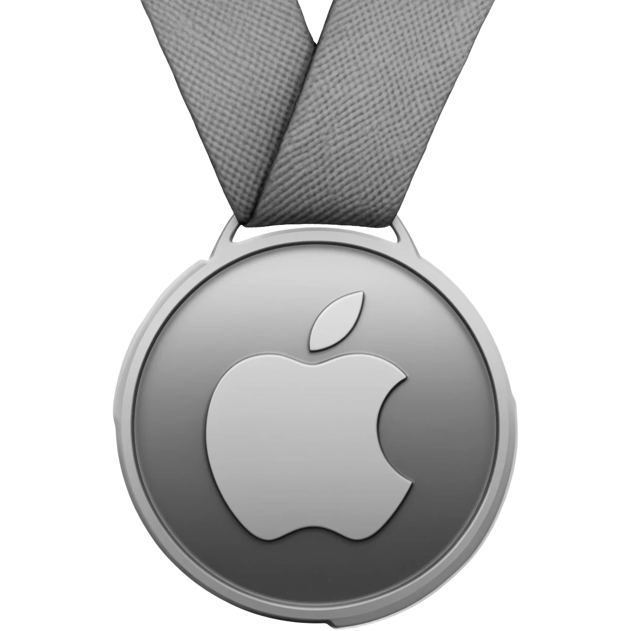 спортивная медаль эпл в градациях серого emoji