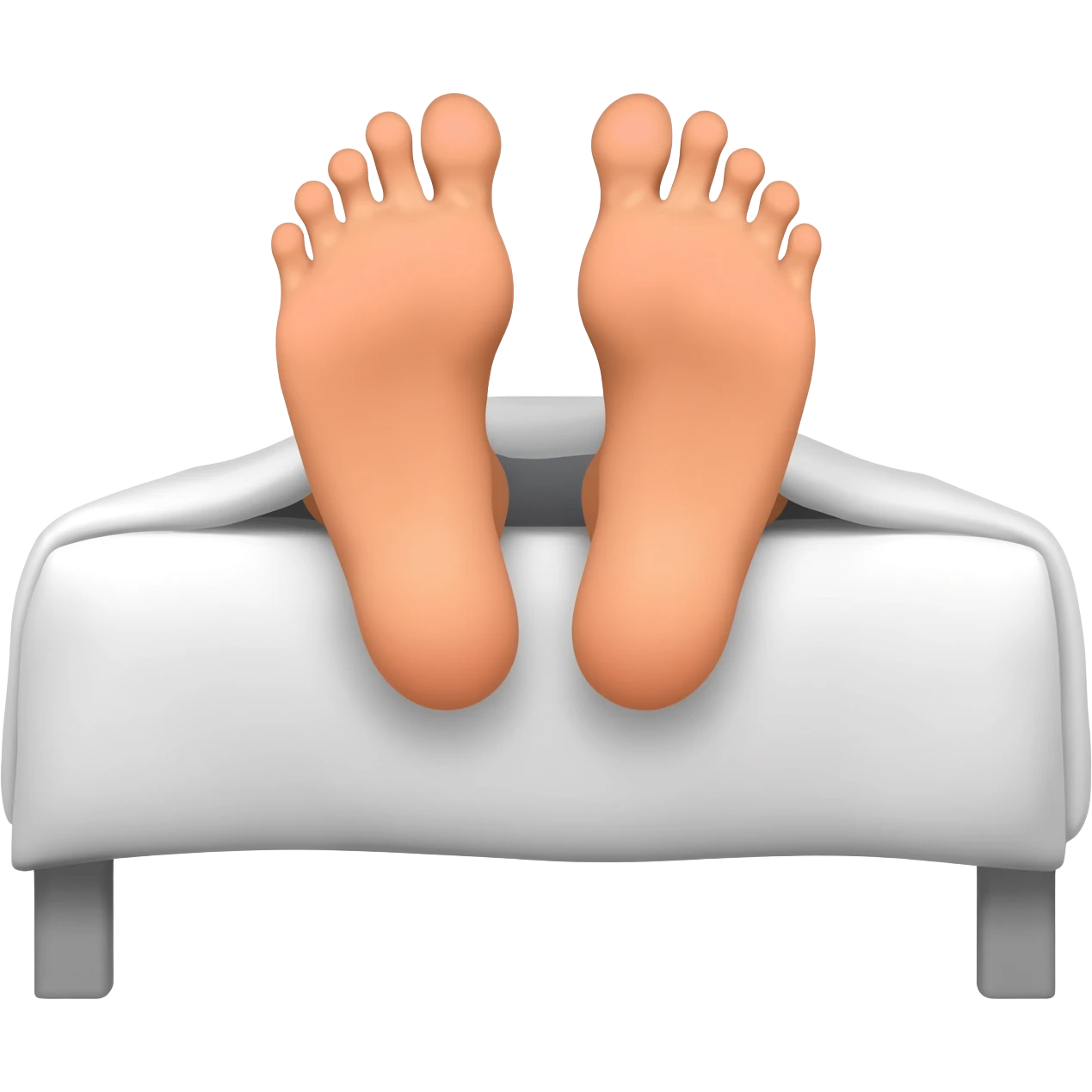 Bana yatakta uzanmış ayakları armasinda görünen bir emoji oluştur emoji