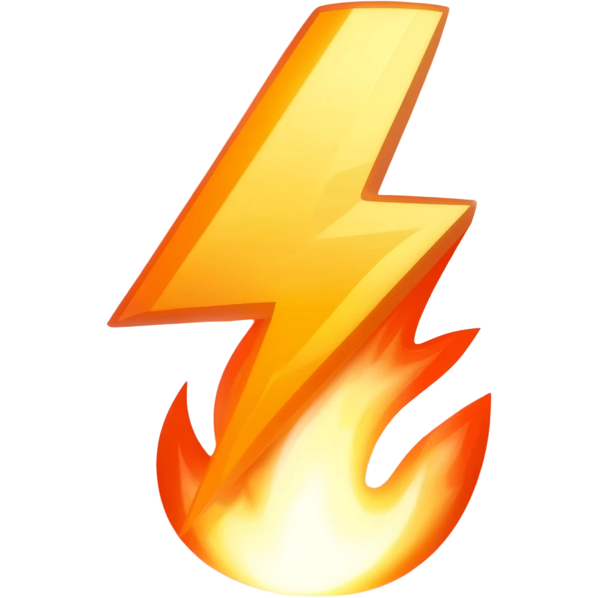 fire lightning emoji