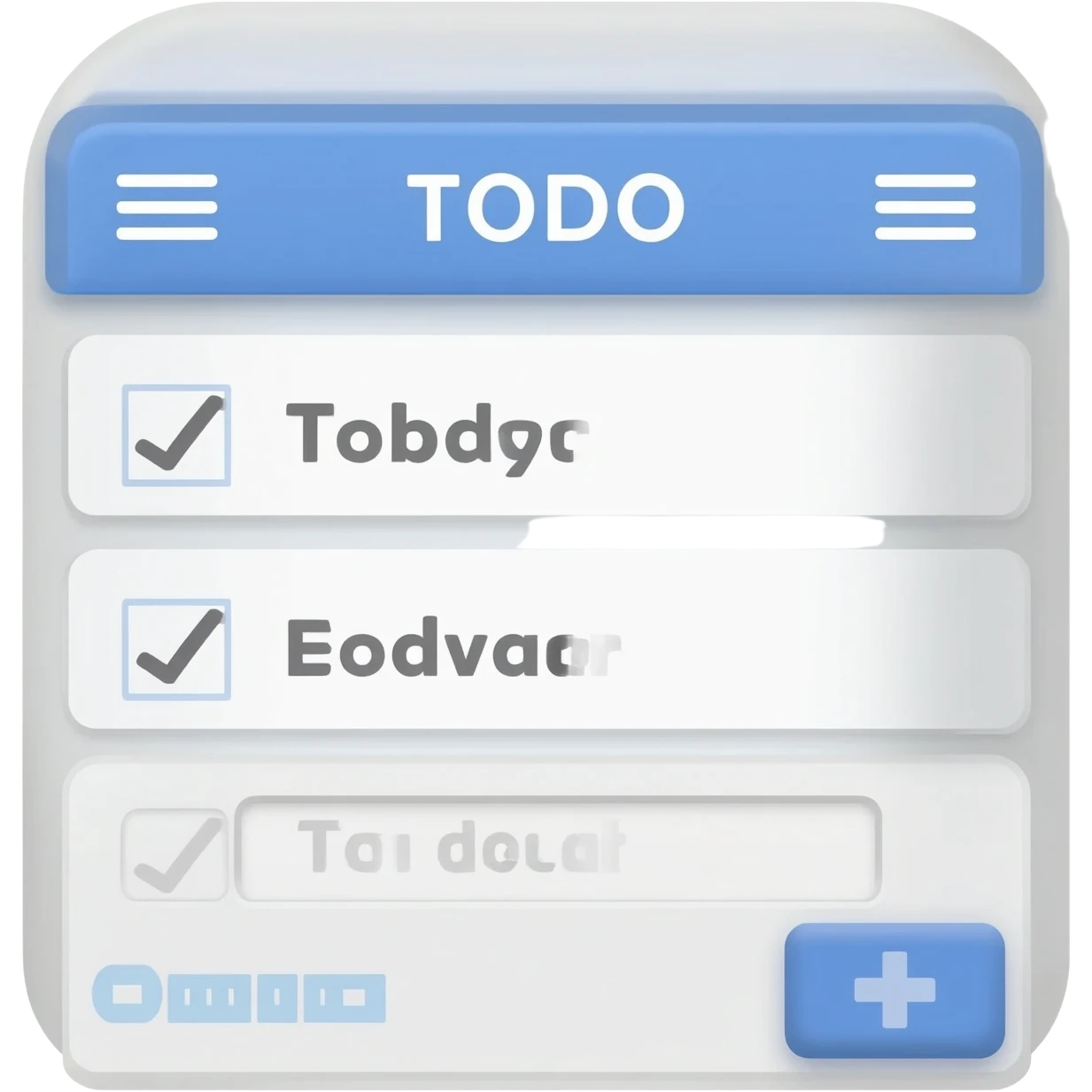 modern and clean TODO app emoji