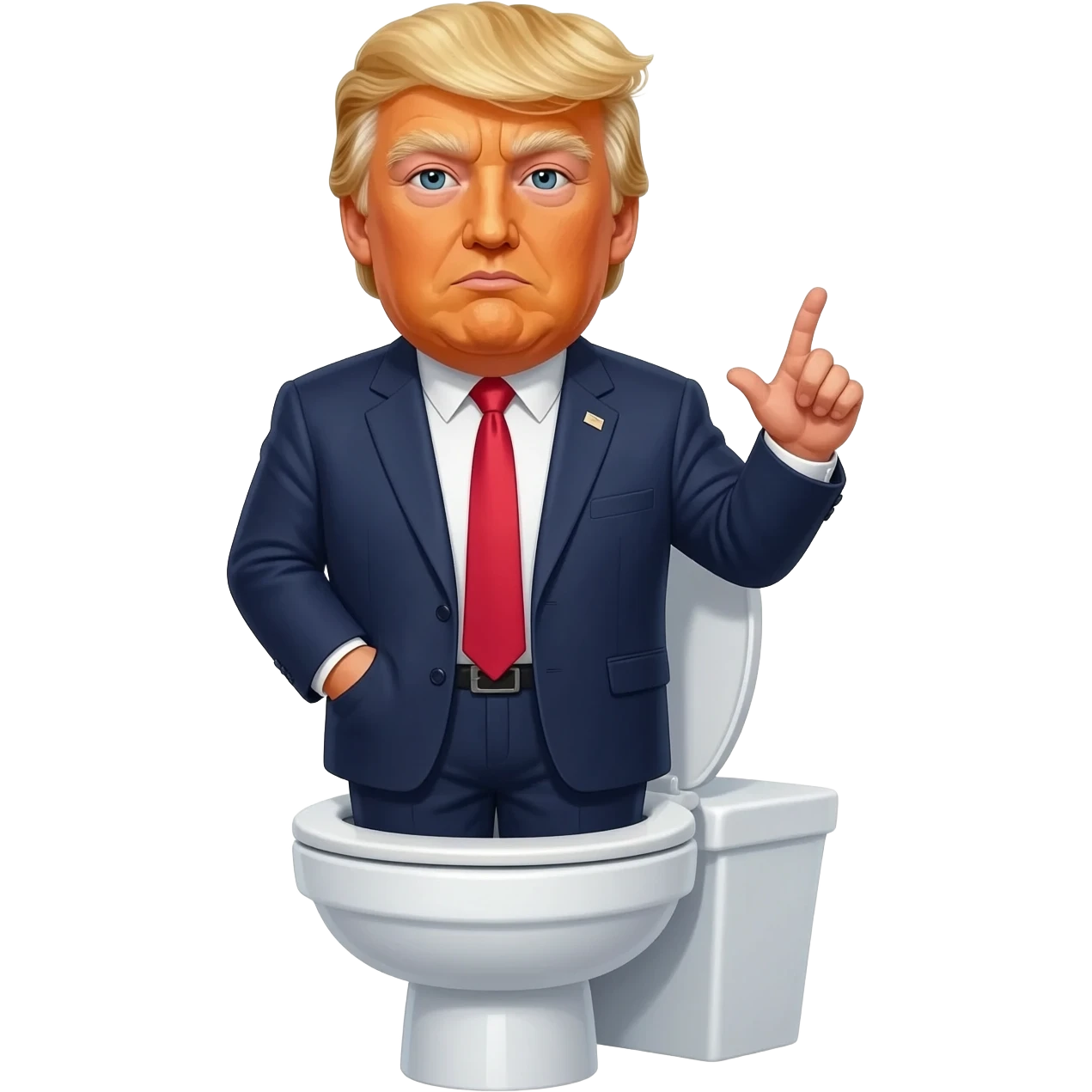 make donald trump coming out of the toilet emoji