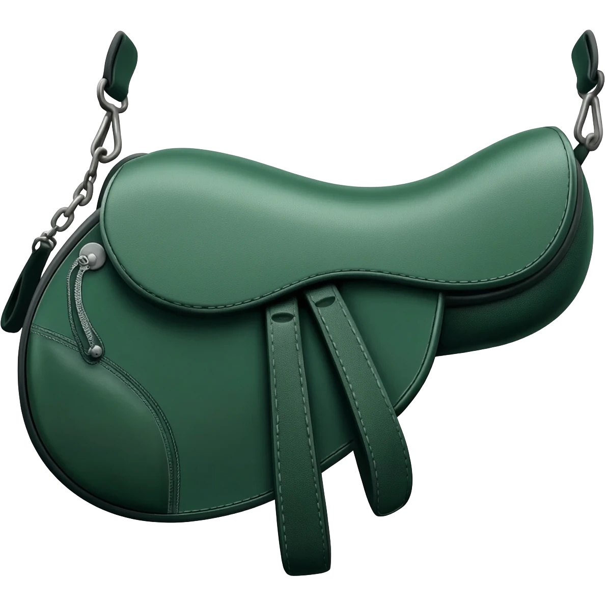 dark green dior saddle bag emoji