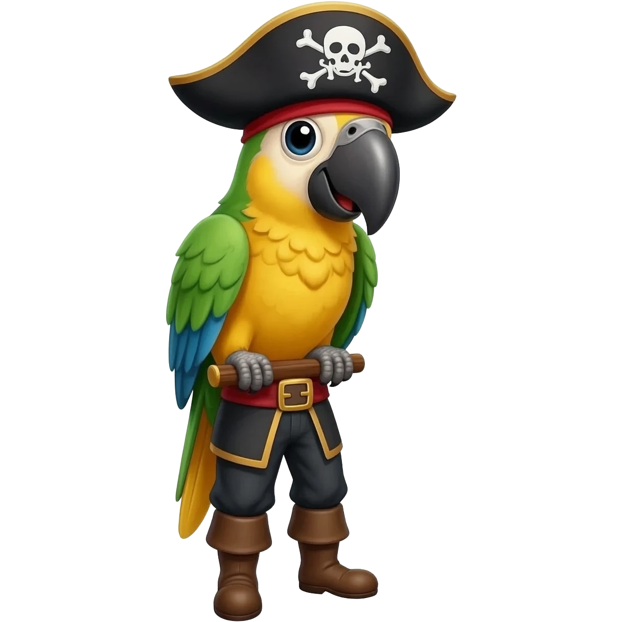 pirate and parrot emoji