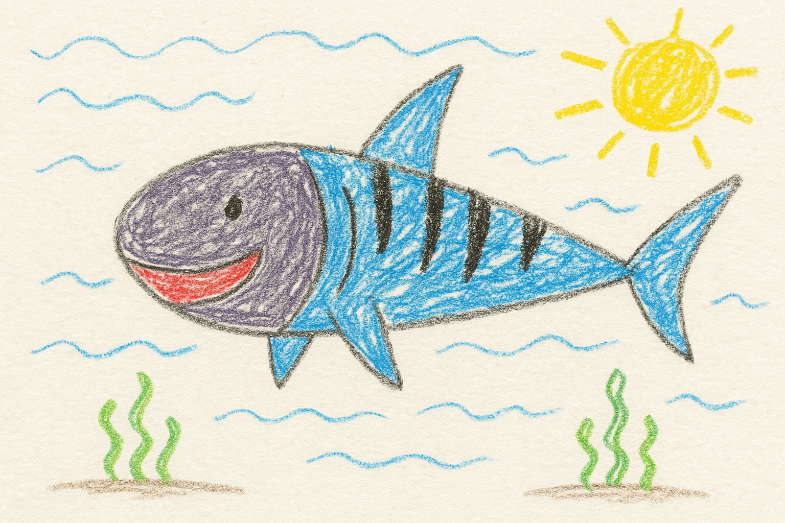 Tiger shark emoji