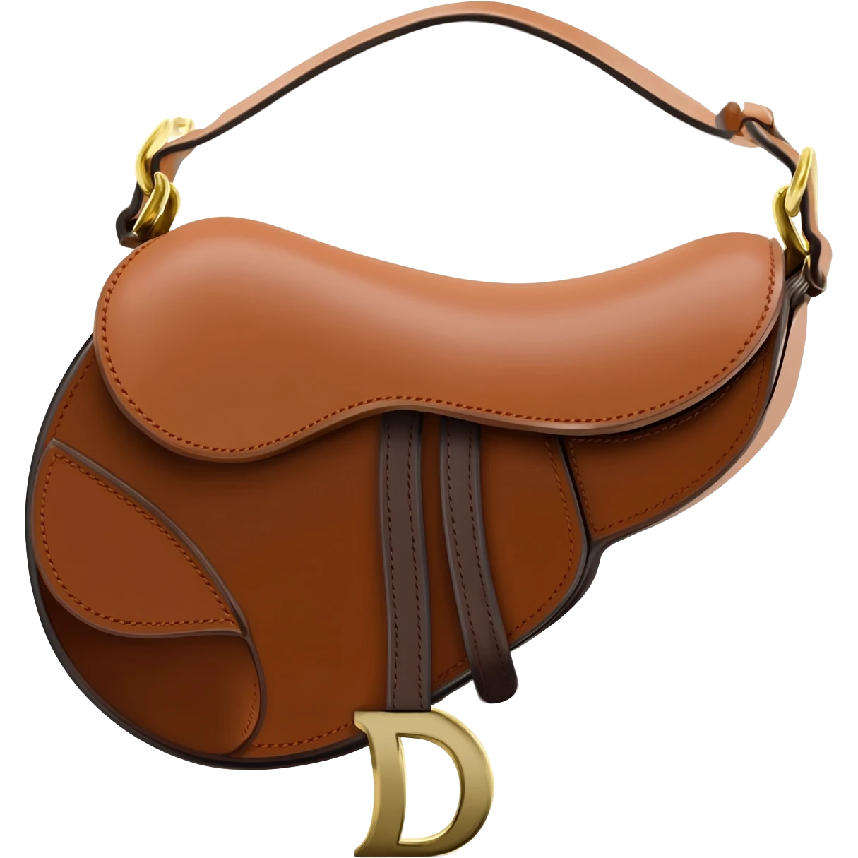 brown dior saddle bag emoji