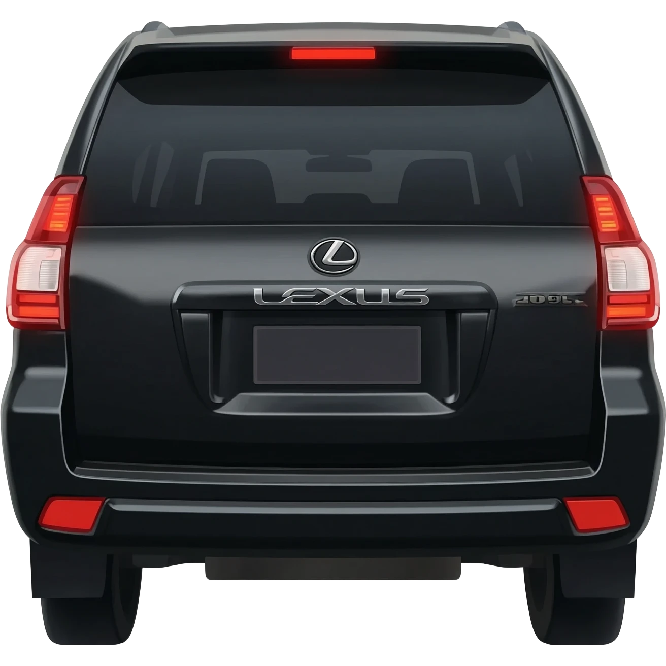 lexus black 2022 gx460 with red tail lights emoji