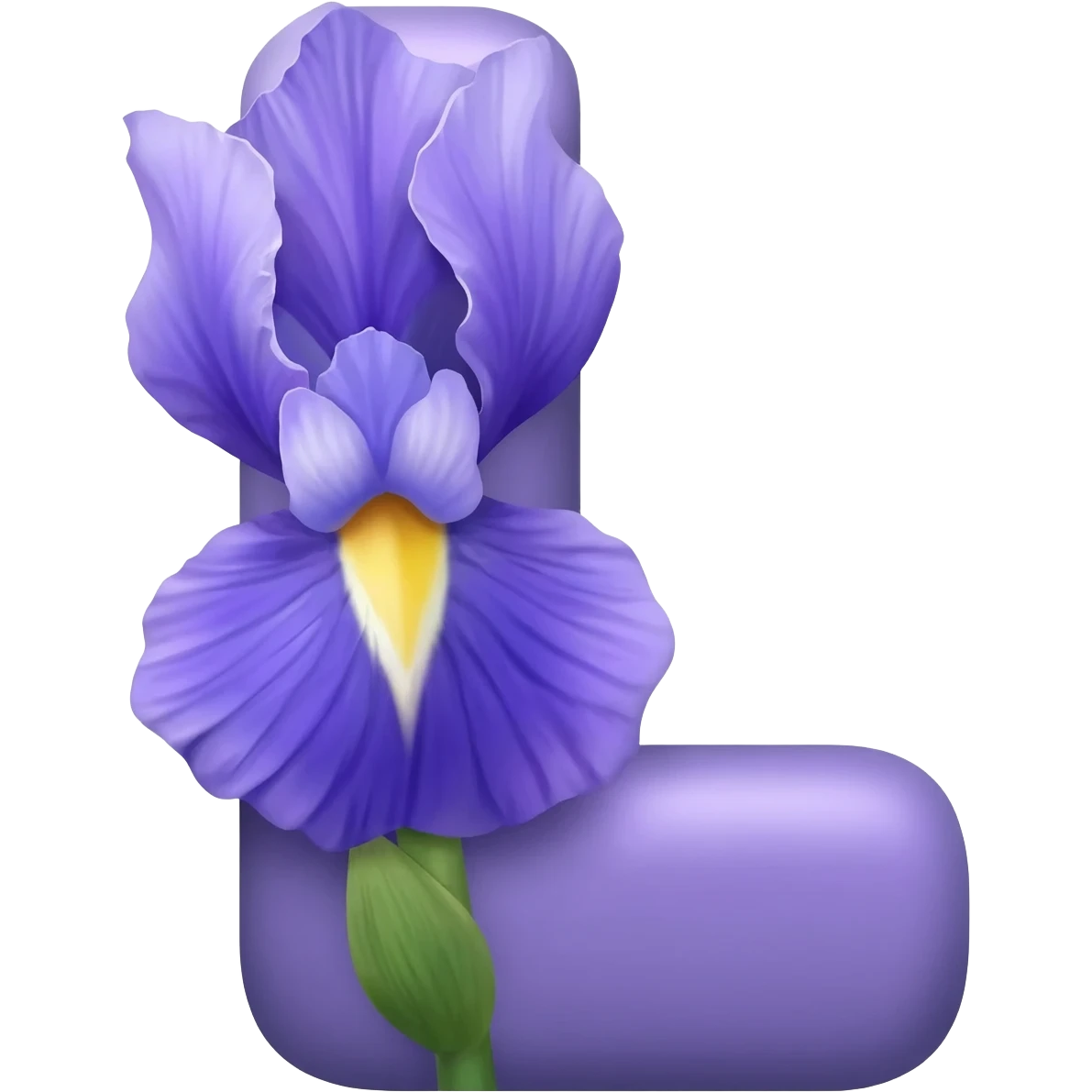 БУКВА L С ИРИСАМИ emoji