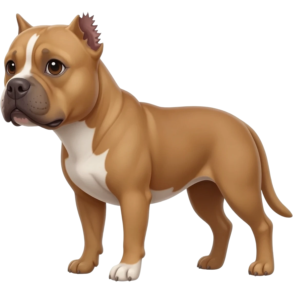 pitbull cropped ears emoji