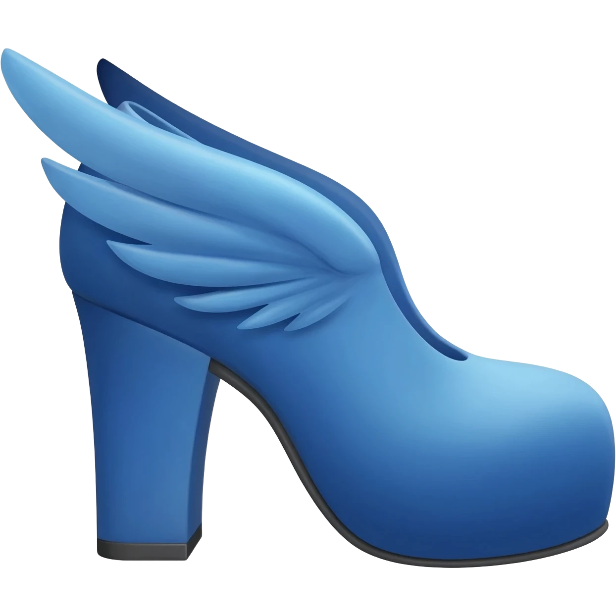 i want a shoe with wing and blue color emoji