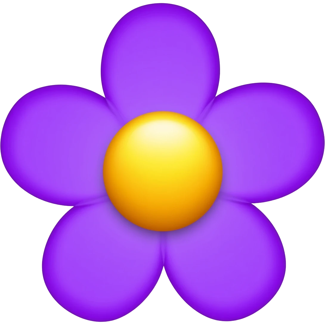 Purple flower emoji emoji