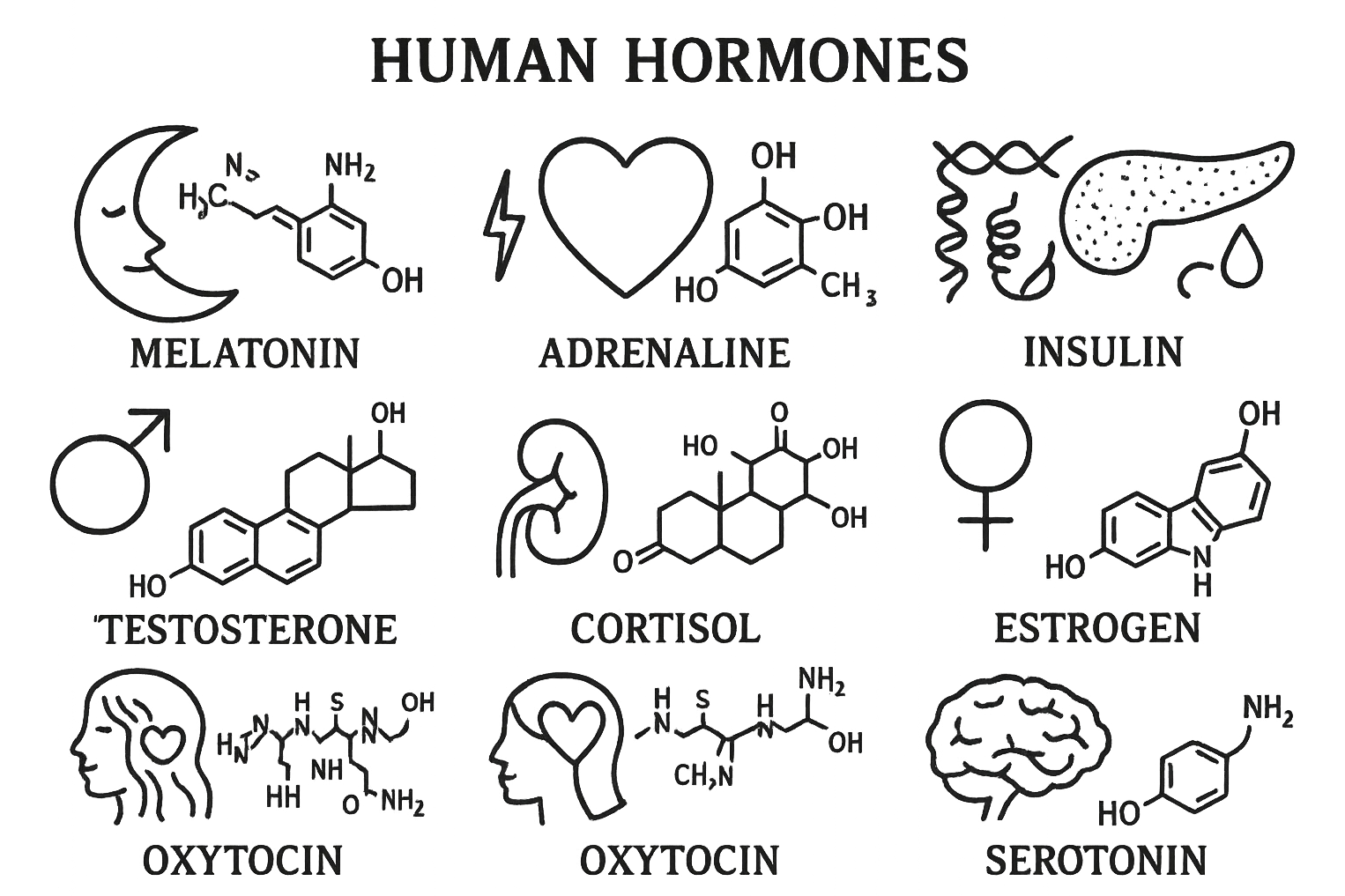 ORMONI ANATOMICI UMANI emoji