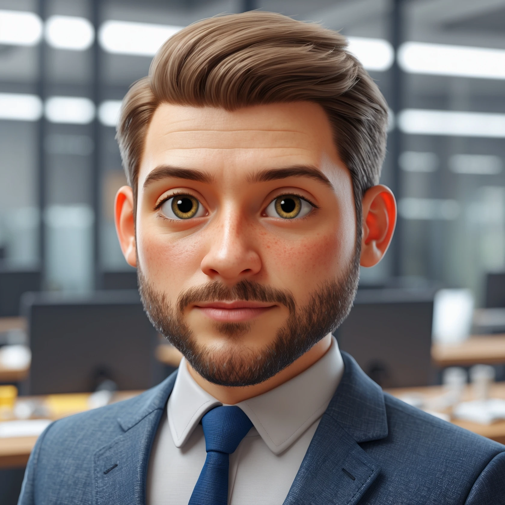 Create a realistic emoji character named Master Hunt. The background should be transparent , for positive work culture. emoji