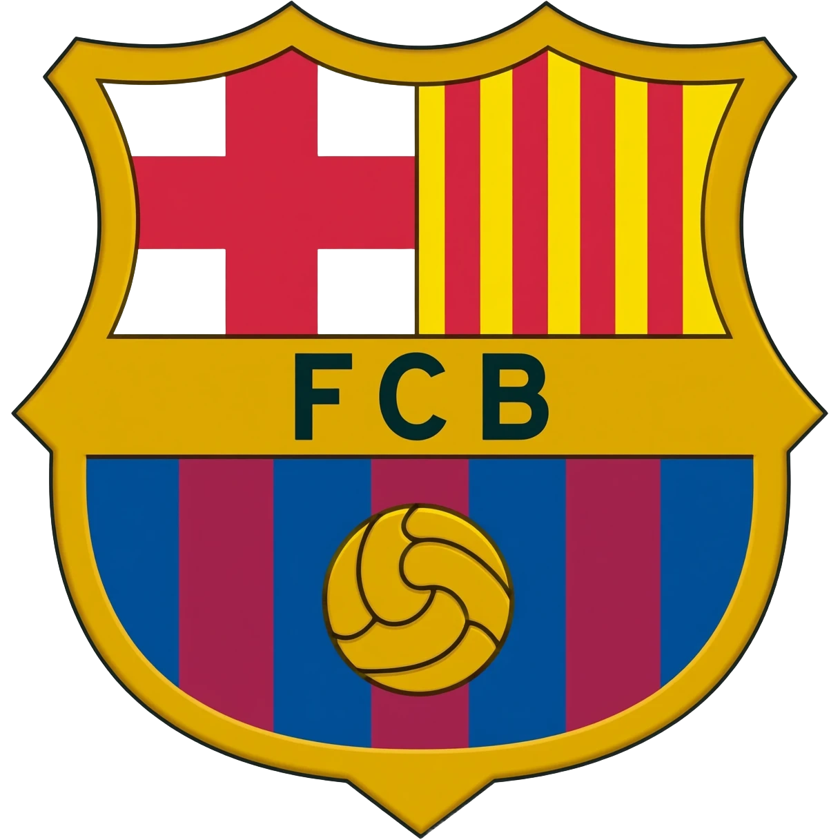 Hazme un emoji del escudo del Barcelona emoji