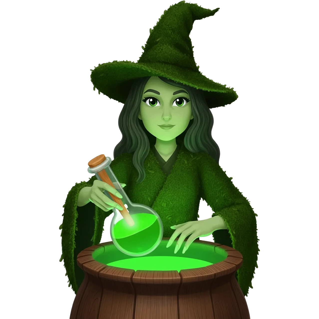green witch cooking potion emoji