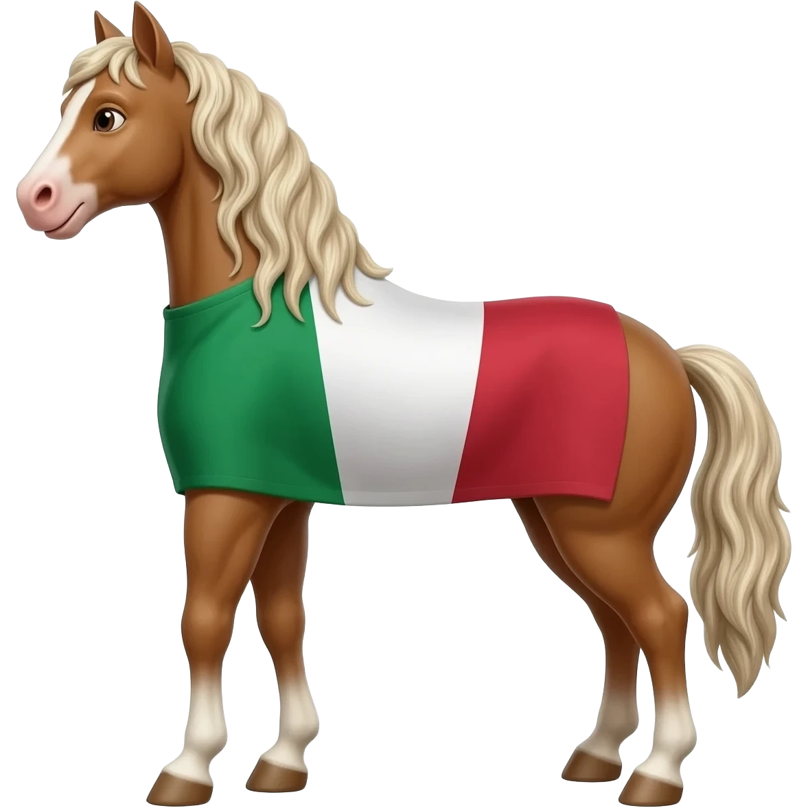 The Italian stallion with Italian flag emoji