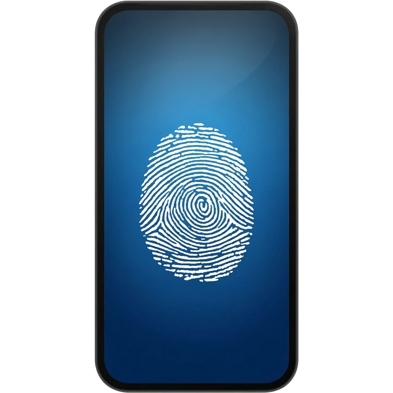 fingerprint for phone lock screen set emoji