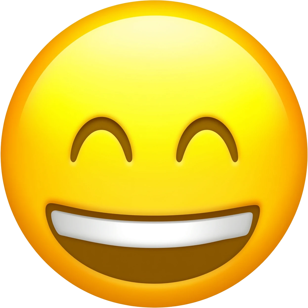 A yellow colour circle face smileing emoji