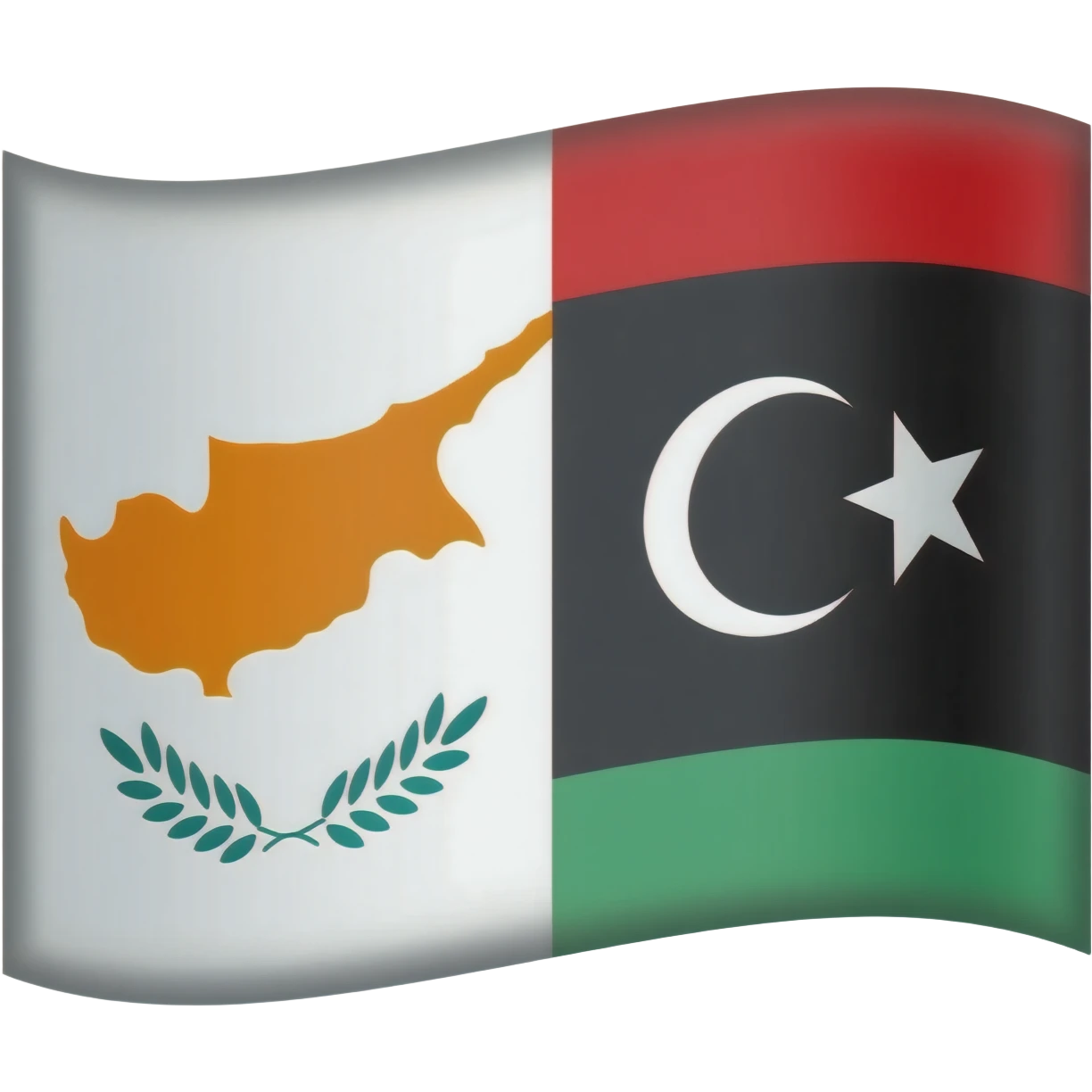 Saint cyprus and Libya emoji flag emoji