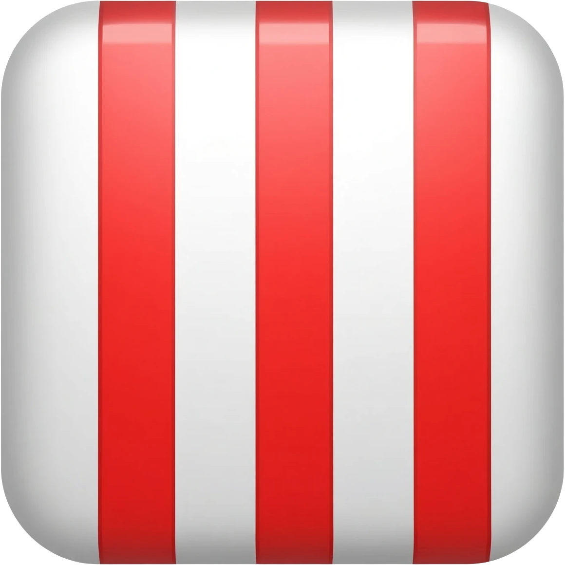 A white rectangle that's vertical and has red strips in it emoji