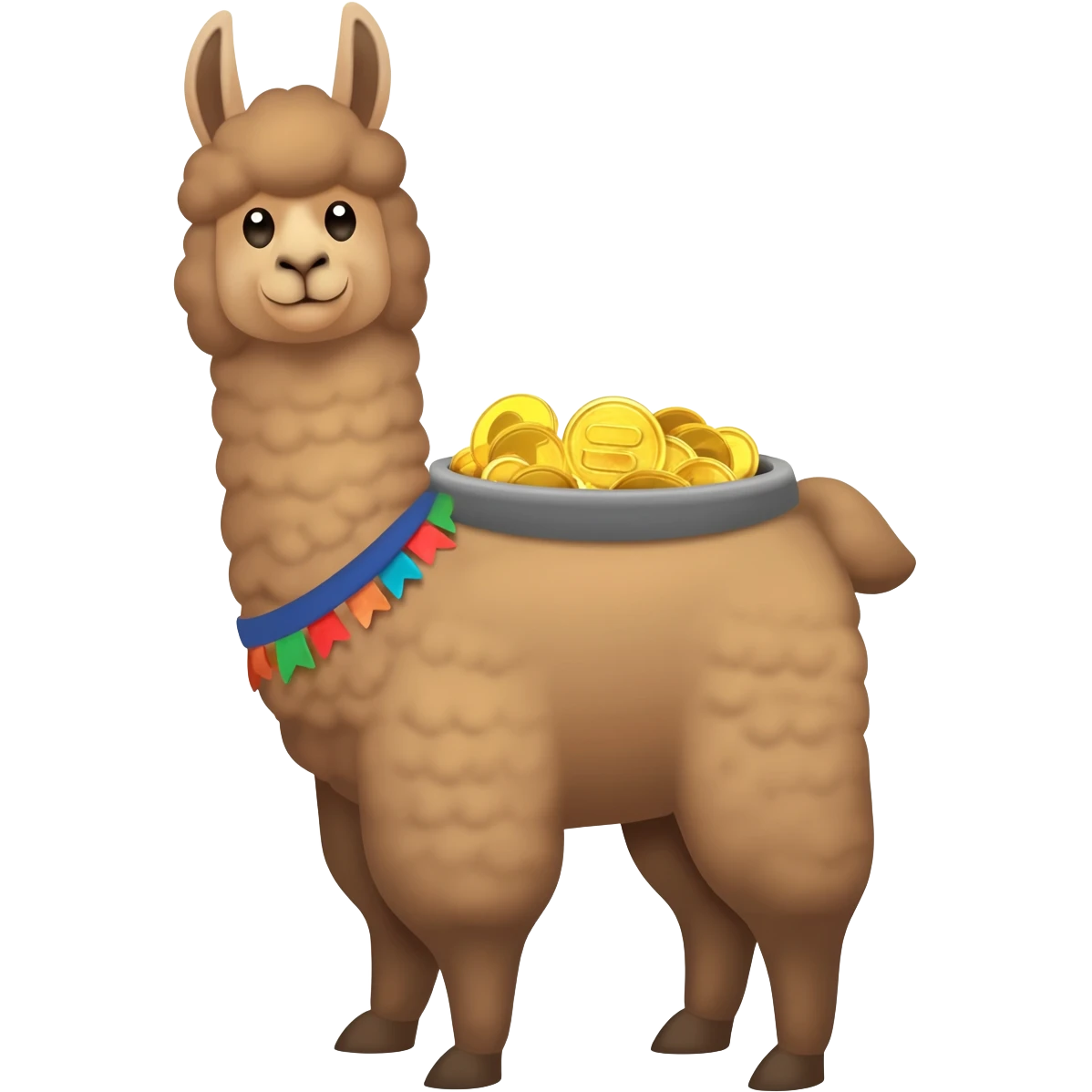 llama funny pot of gold emoji