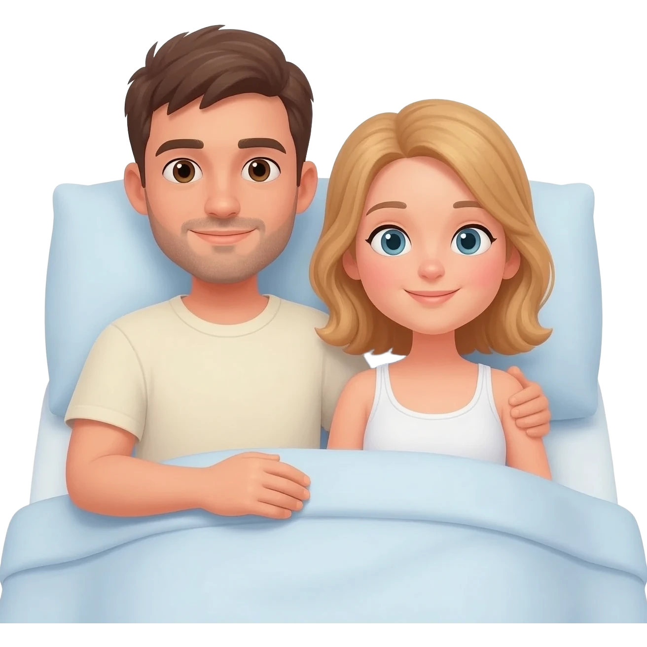 people in bed together emoji