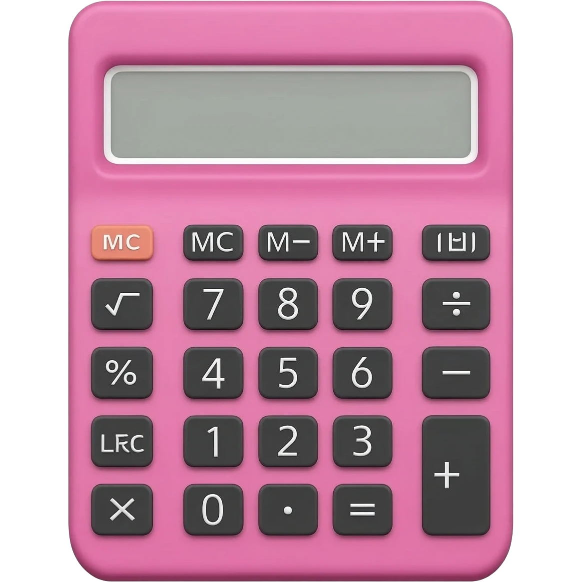 Pink scientific calculator emoji