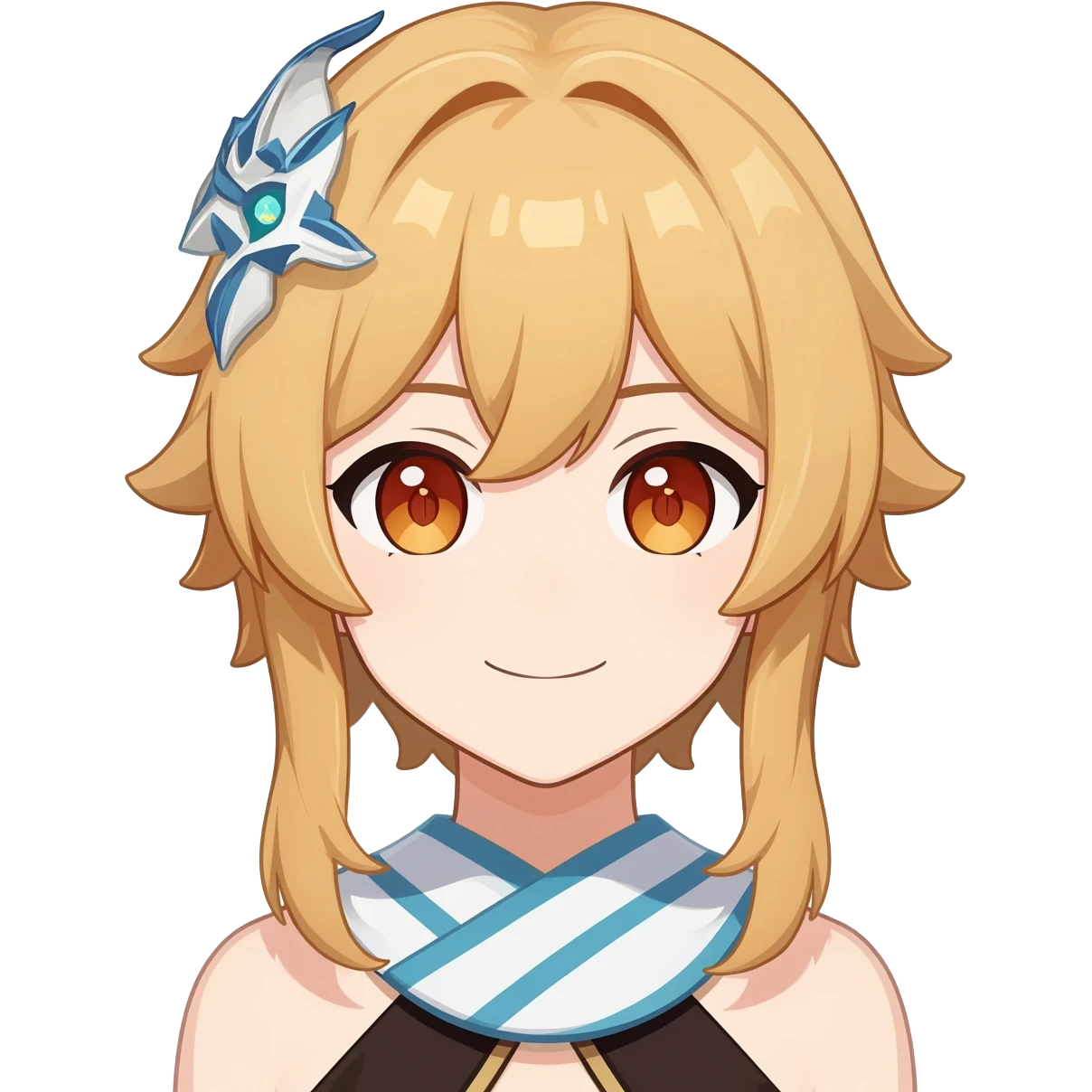 Genshin Impact anime character Lumine emoji