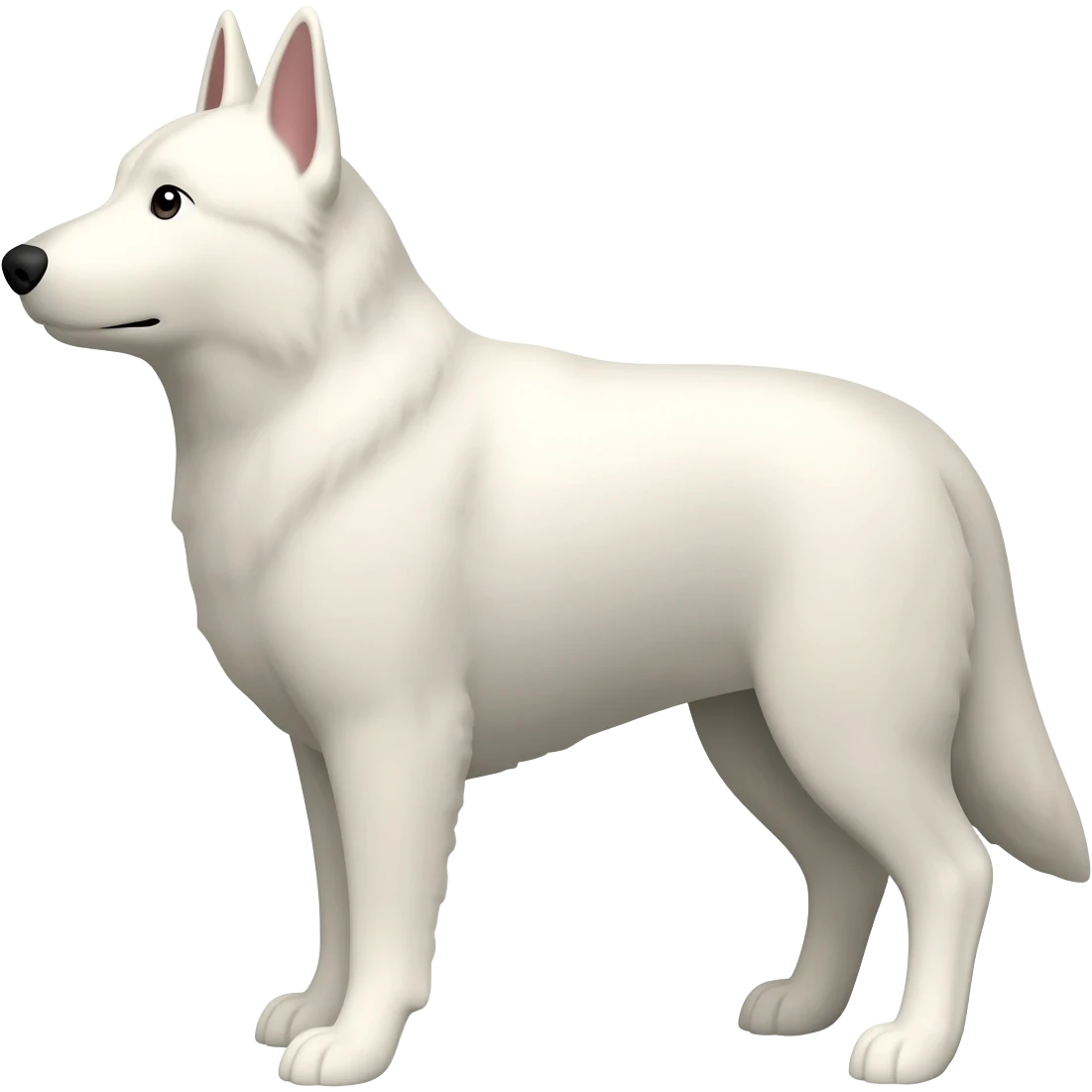 White shepherd emoji