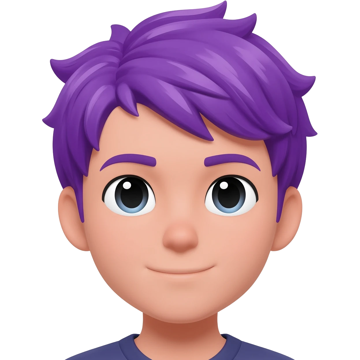 Purple hai boy emoji