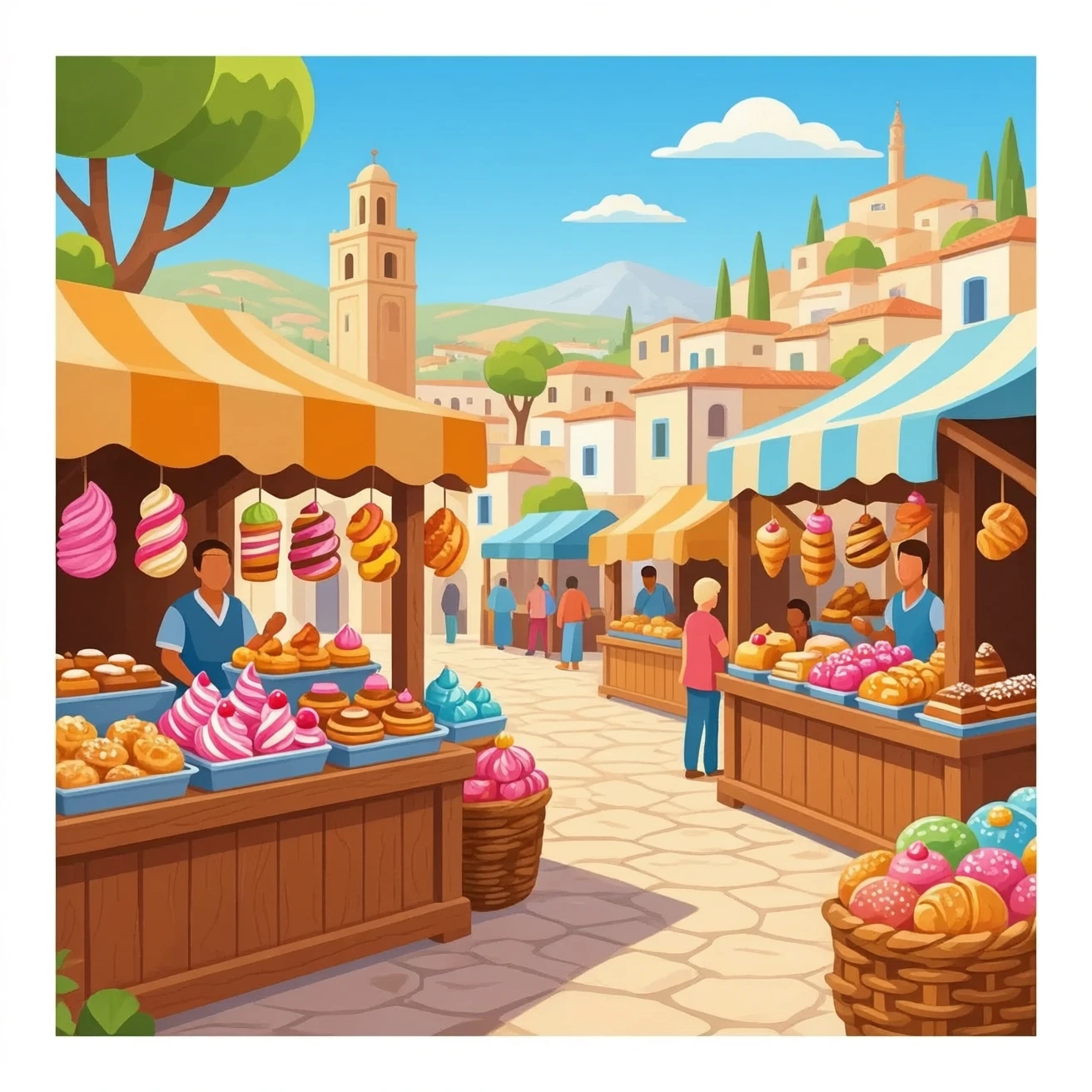 Tizi town my city Sweet foods emoji