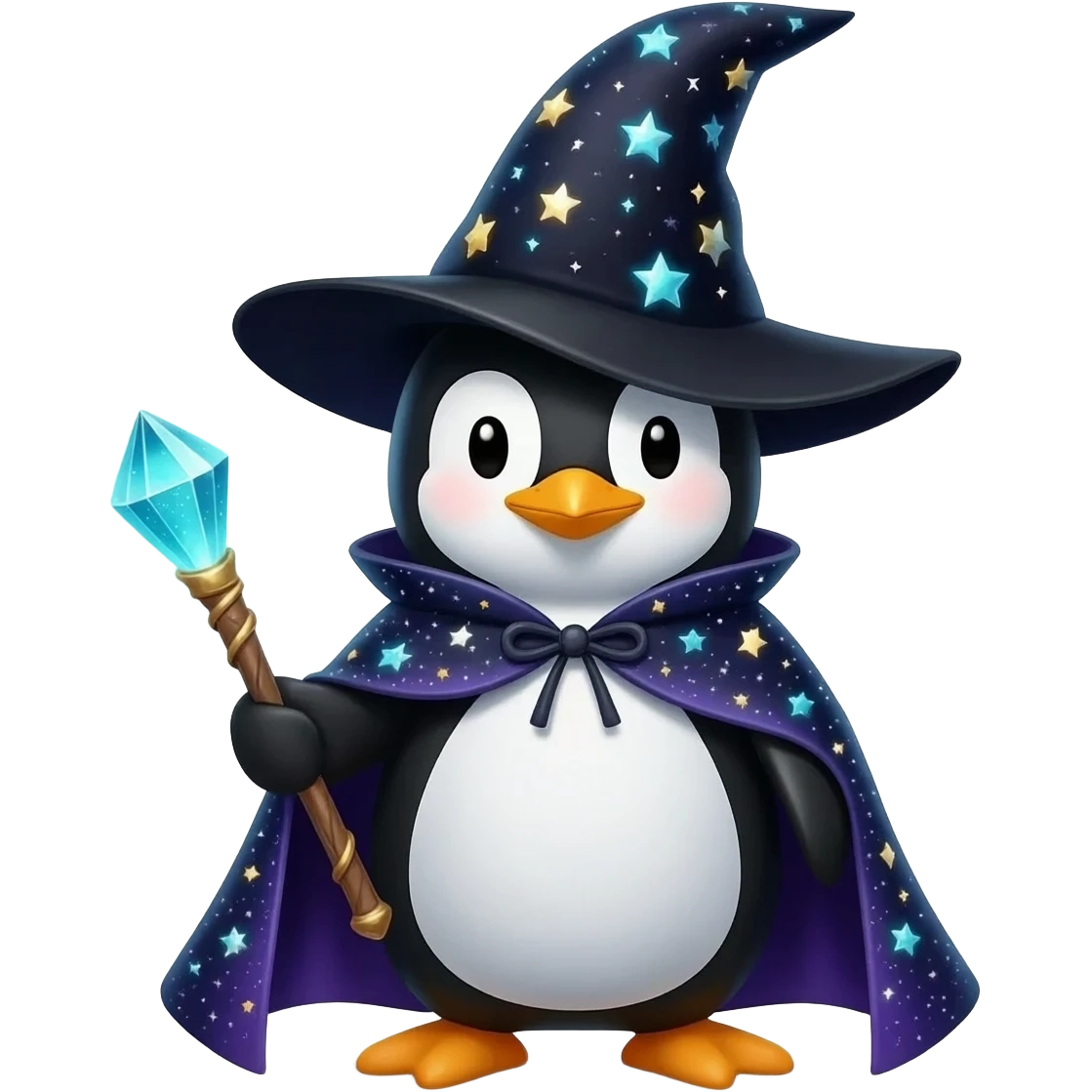 Penguin Wizard emoji