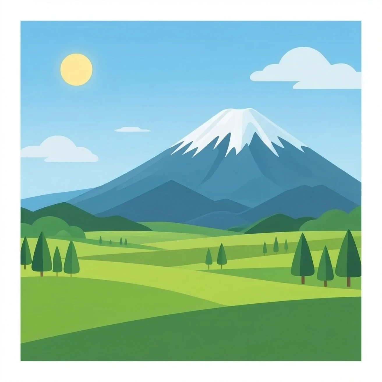 Japanese   mountain view emoji
