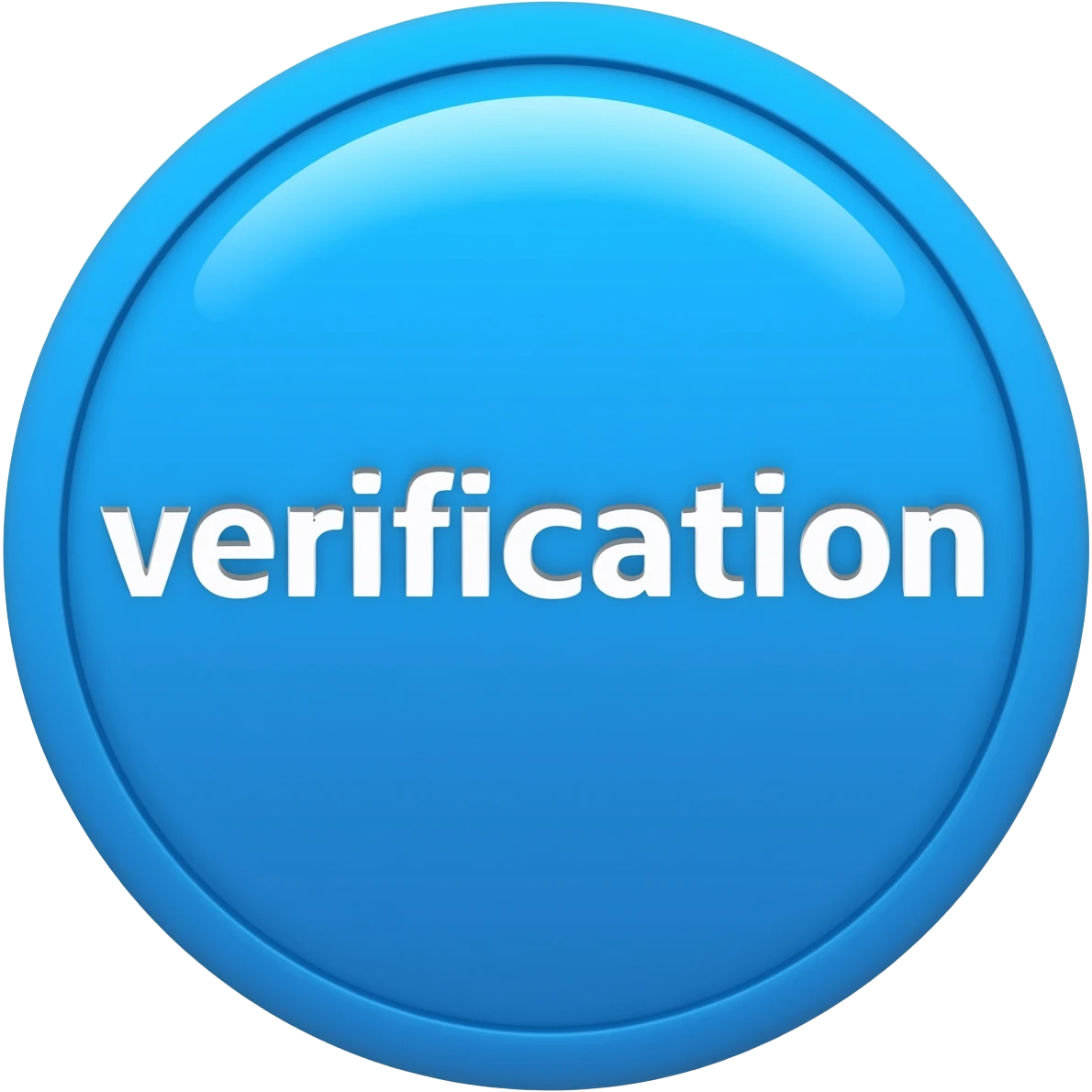 Verificación celeste emoji