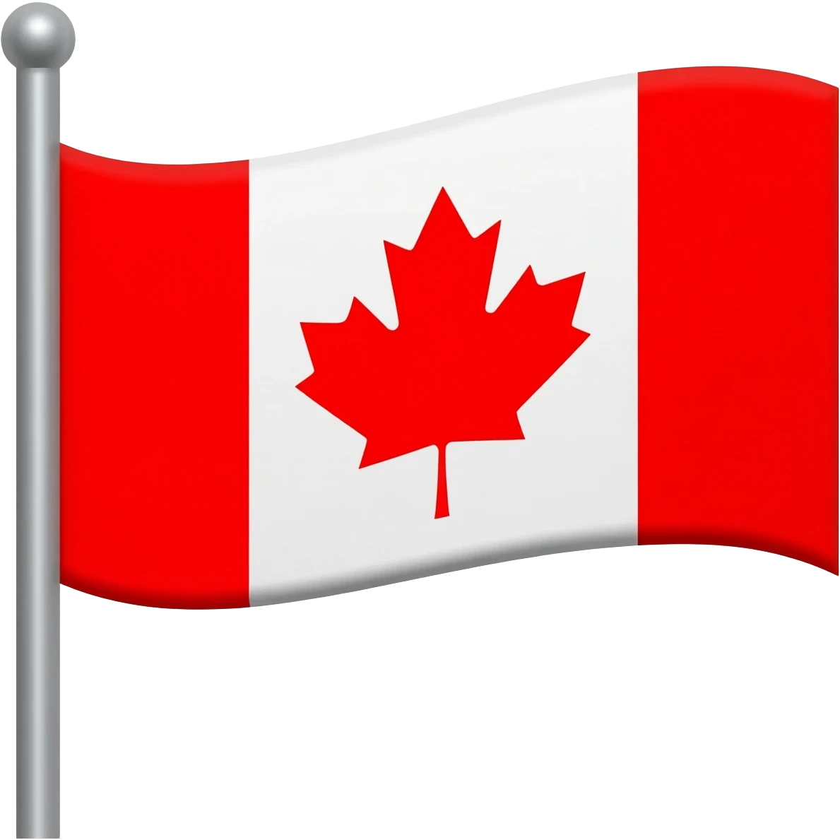 Canada 🇨🇦 flag with pole emoji