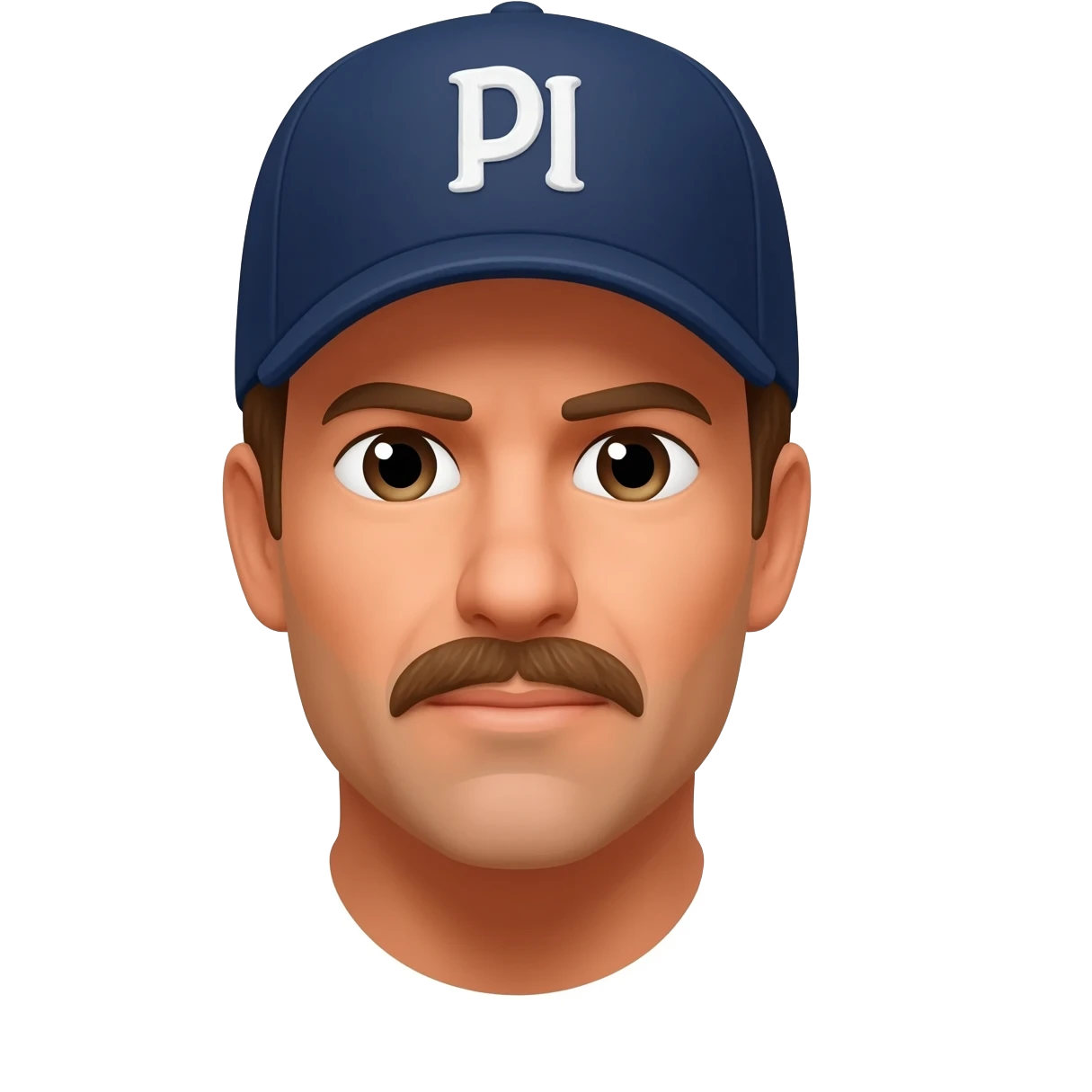 Magnum pi with ball cap emoji
