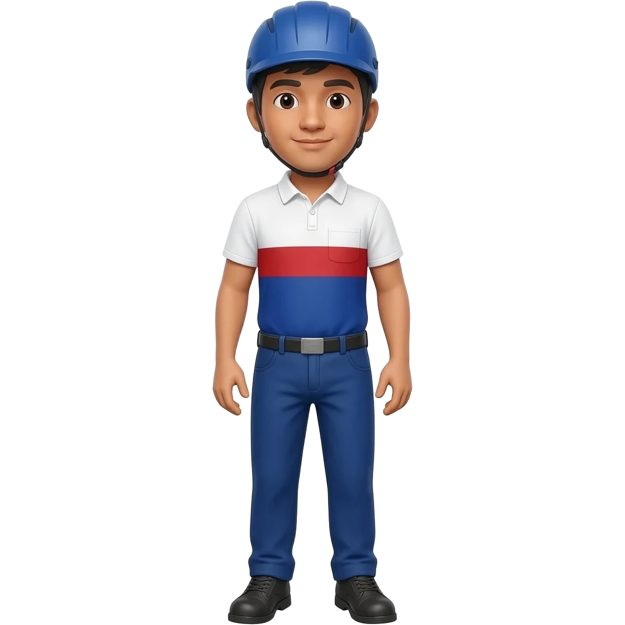 Filipino man Glass Supplier With Helmet and shoes pants  emoji