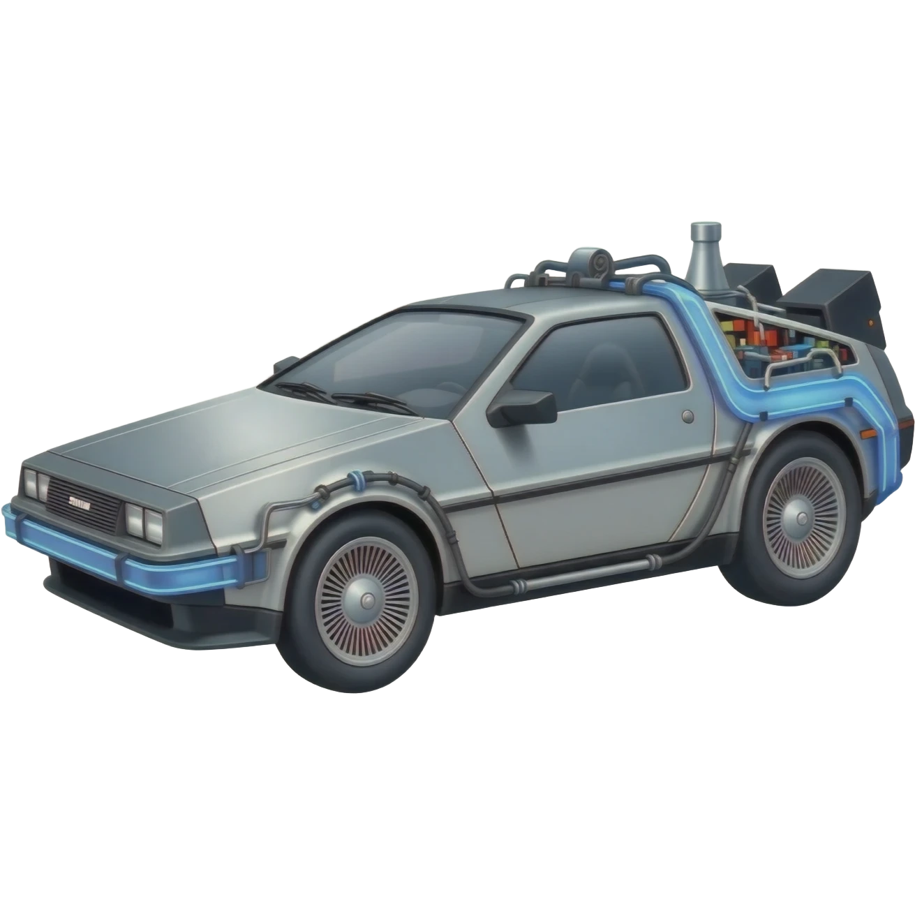DeLorean Time Machine from Back to the Future emoji