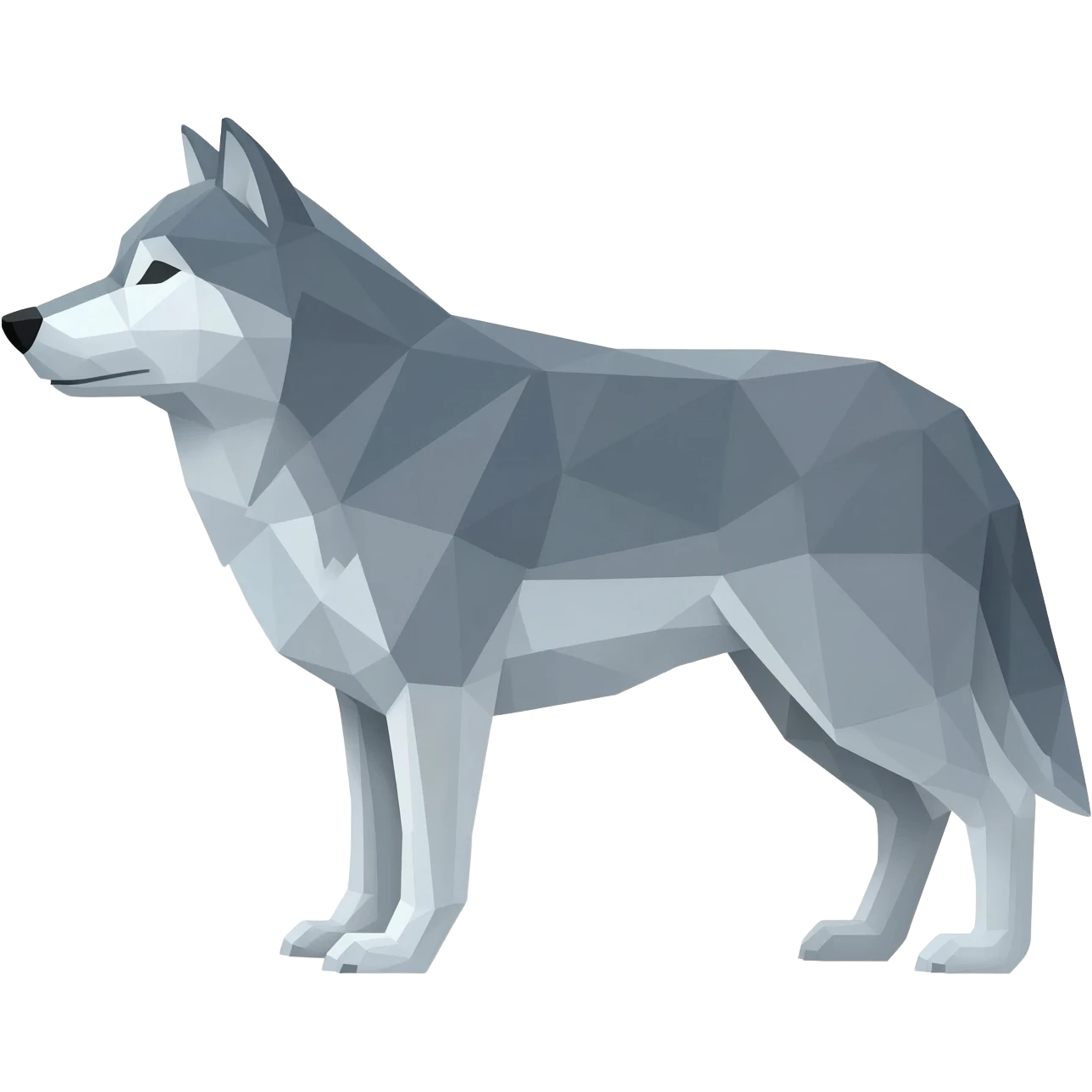 Geometrique wolf emoji