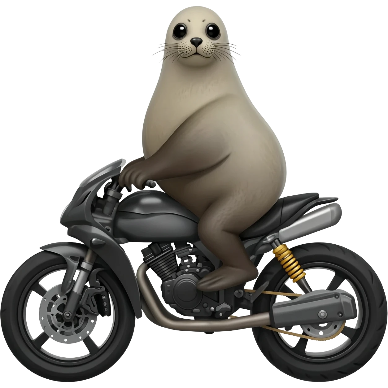 Seal on a Motorcycle emoji