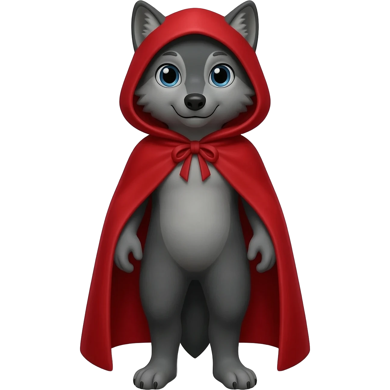 lobo caperucita roja sin la capa emoji