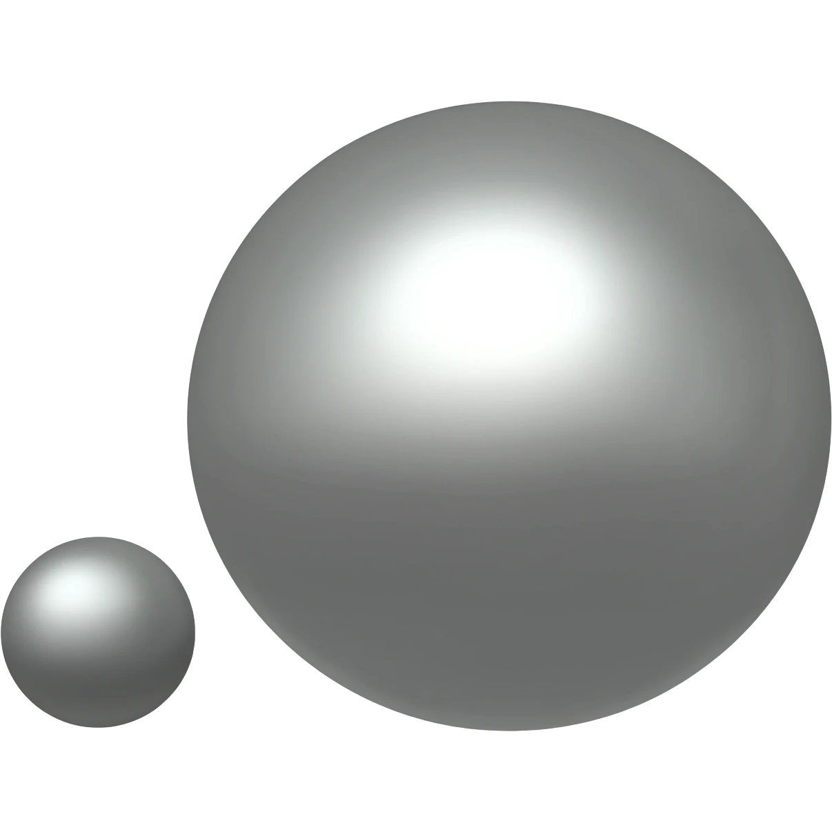 small ball big ball emoji