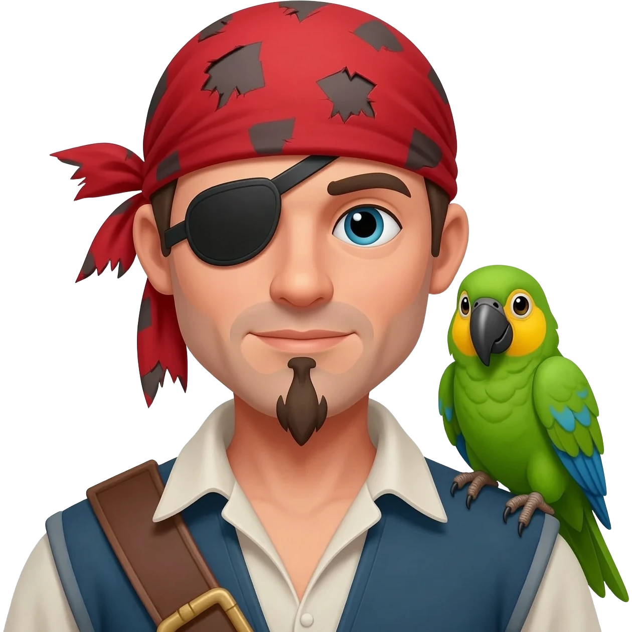 pirate and parrot emoji