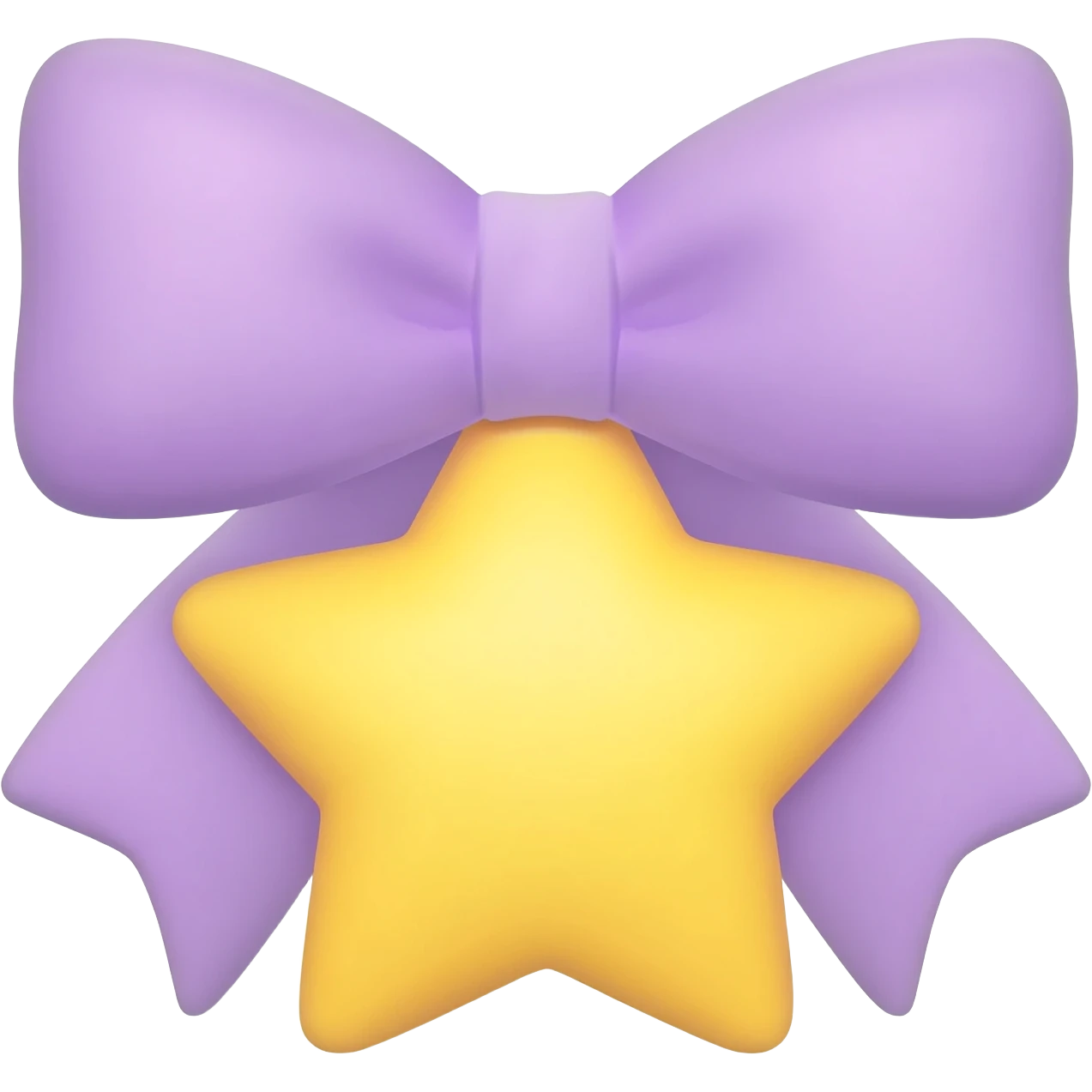 super light purple bow as confeetti and some star yellow emoji